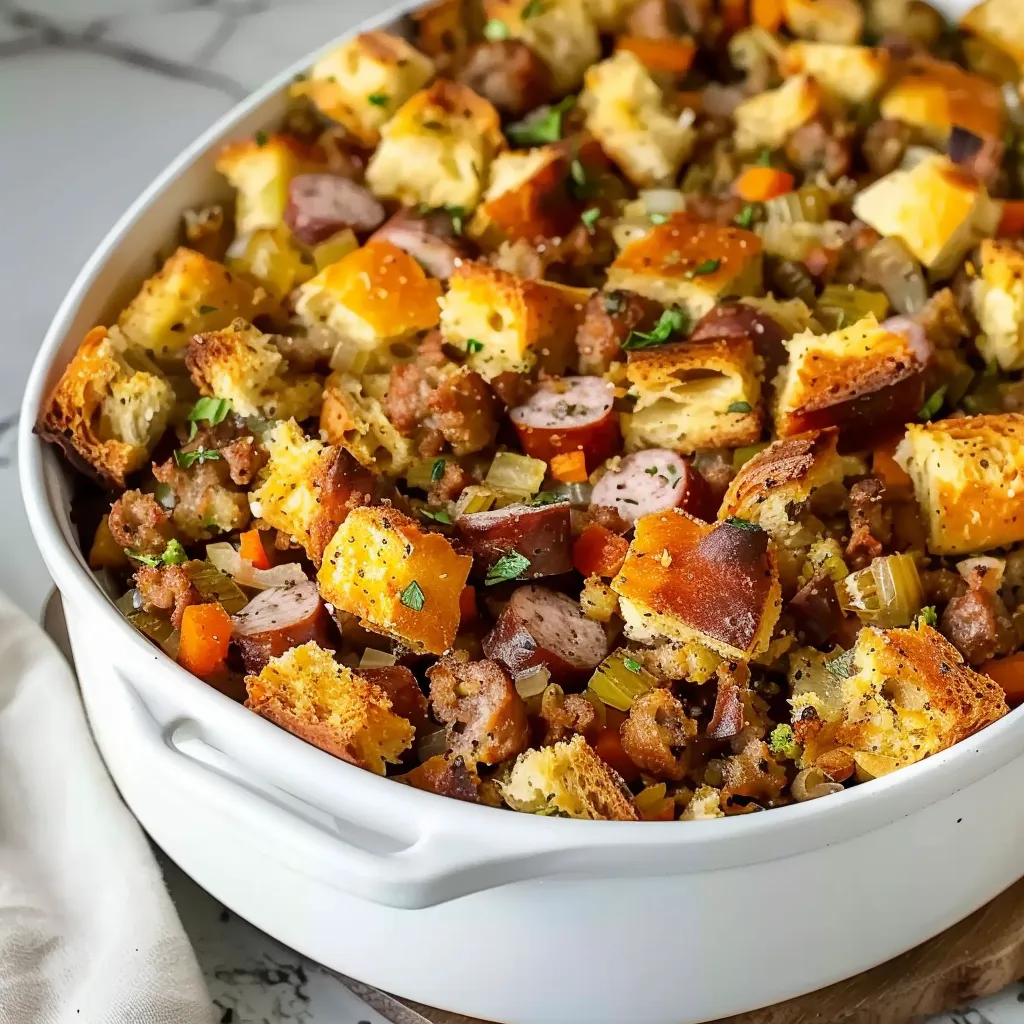 Old-Fashioned Bread Stuffing with Sausage