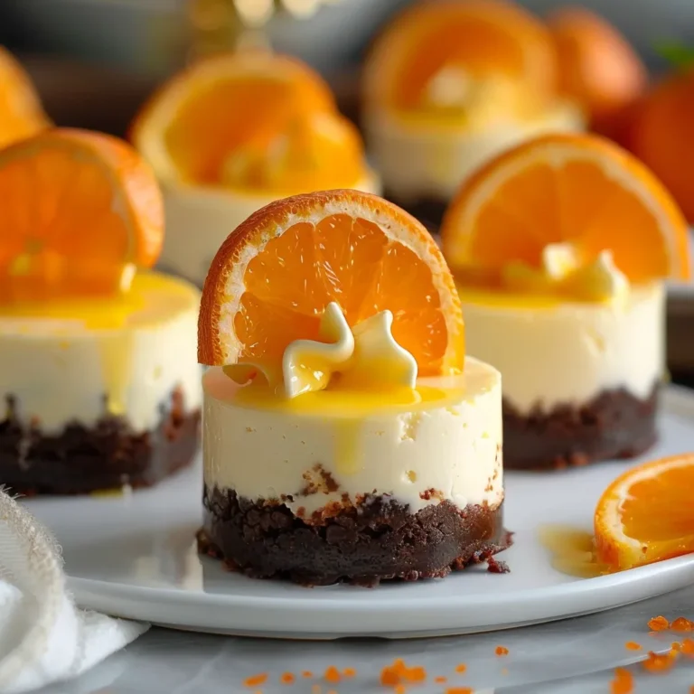 Orange Creamsicle Mini Cheesecakes