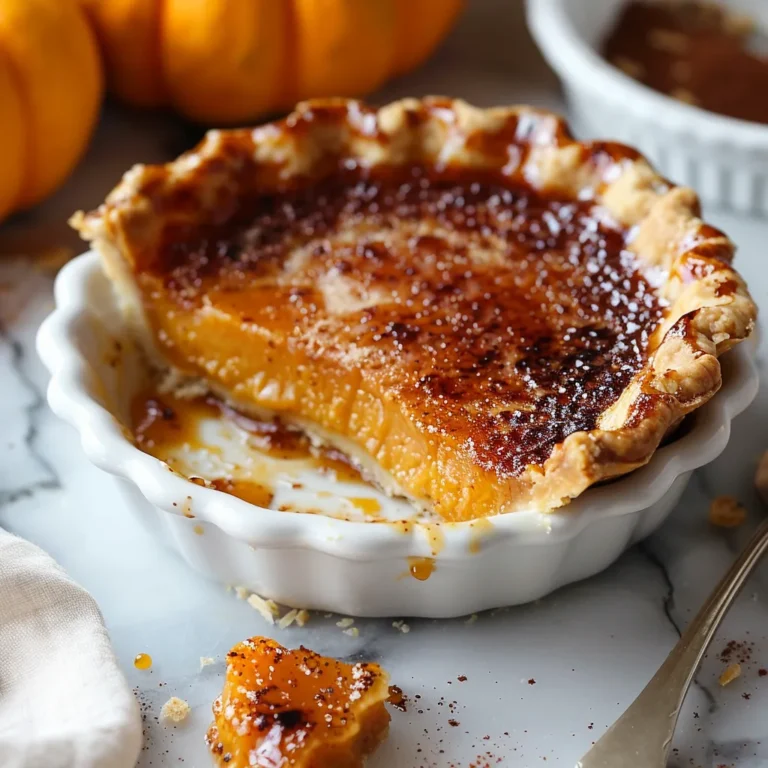 Pumpkin Pie Brulee with Bourbon Vanilla