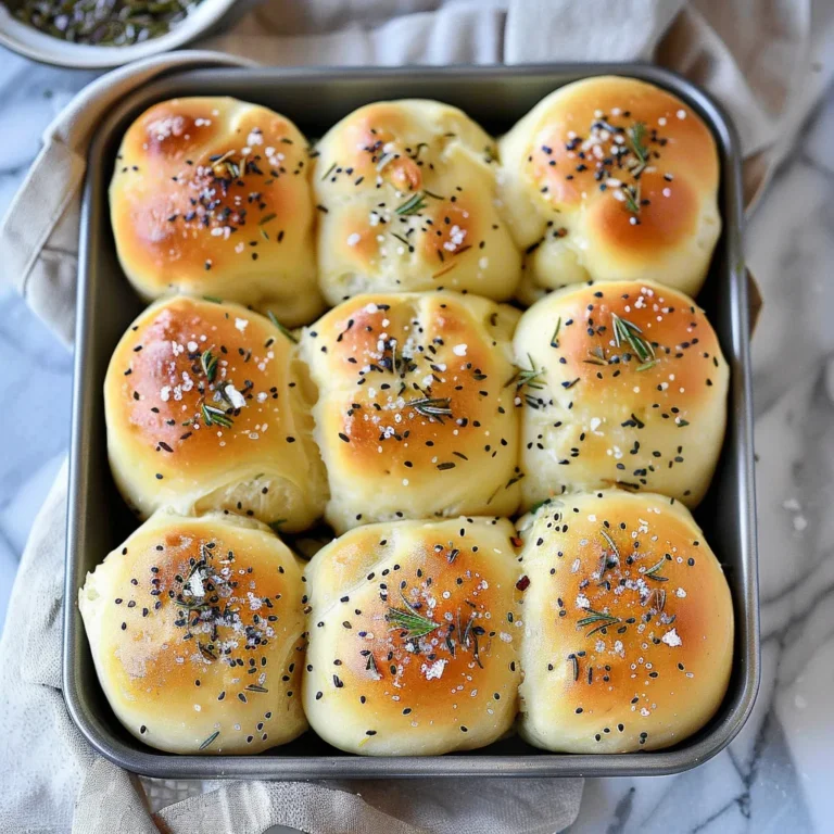 Sea Salt Rosemary Dinner Rolls