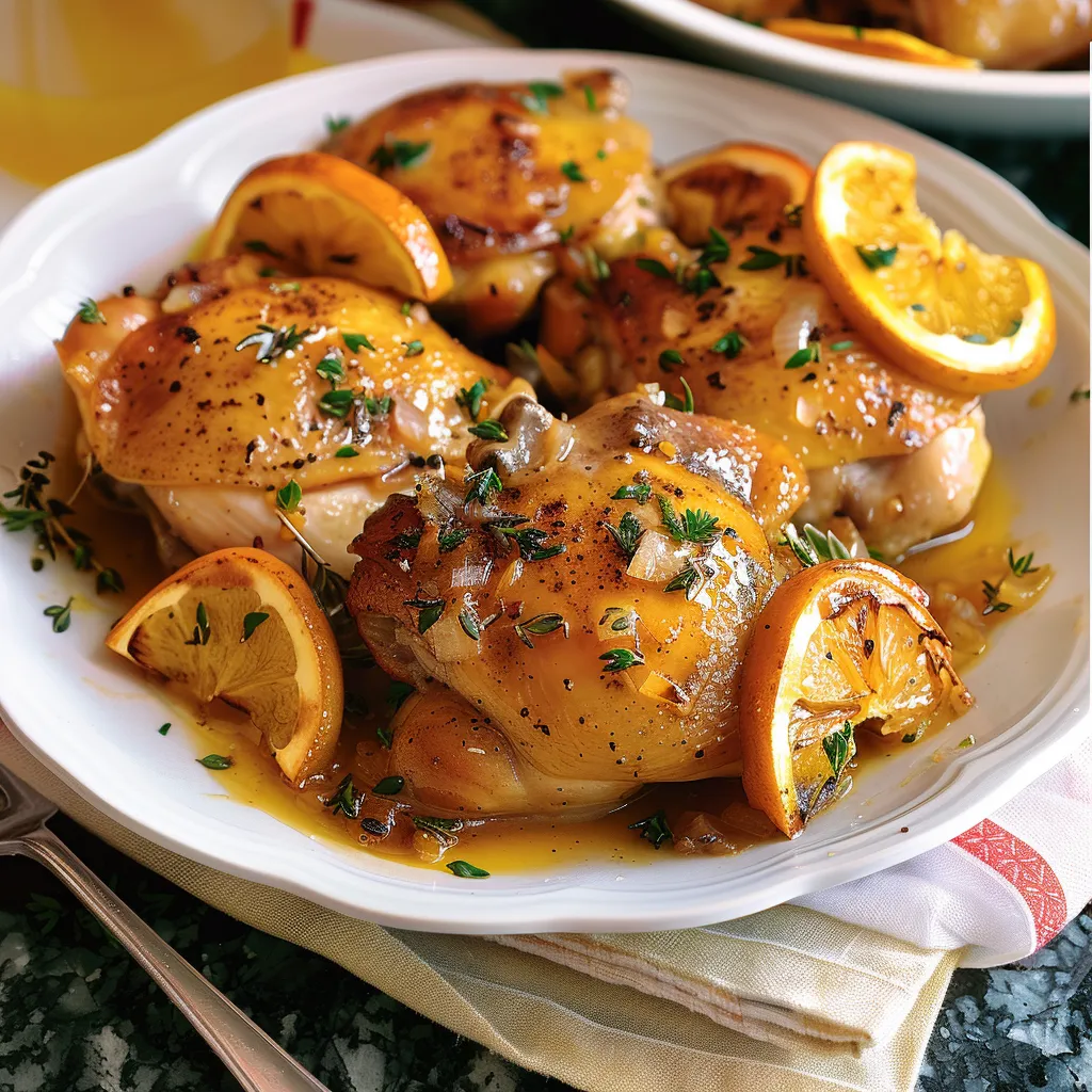 Spiced orange roast chicken