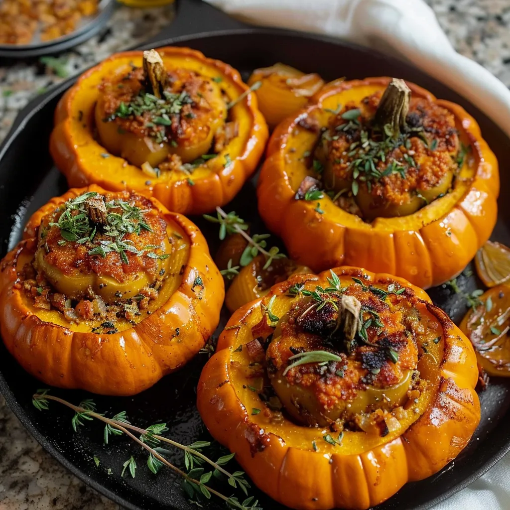 Stuffed Mini Pumpkins