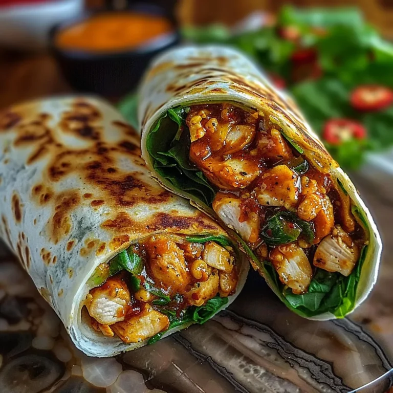 Sweet Chili Chicken Wraps