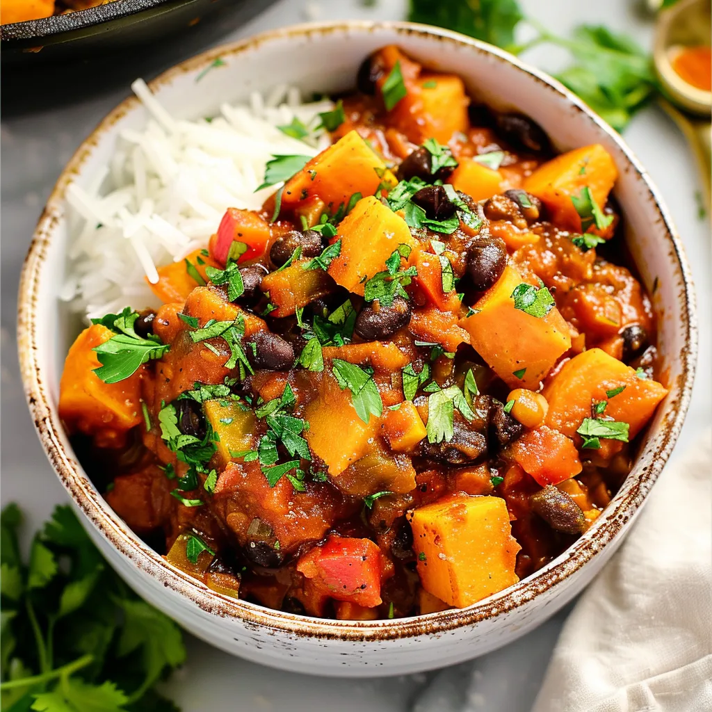 Sweet Potato Black Bean Chili
