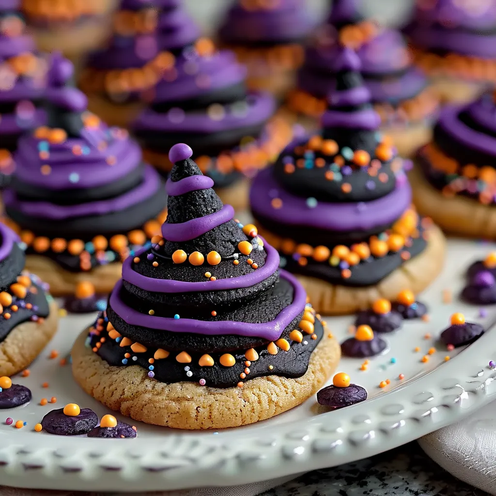 Witch Hat Halloween Cookies