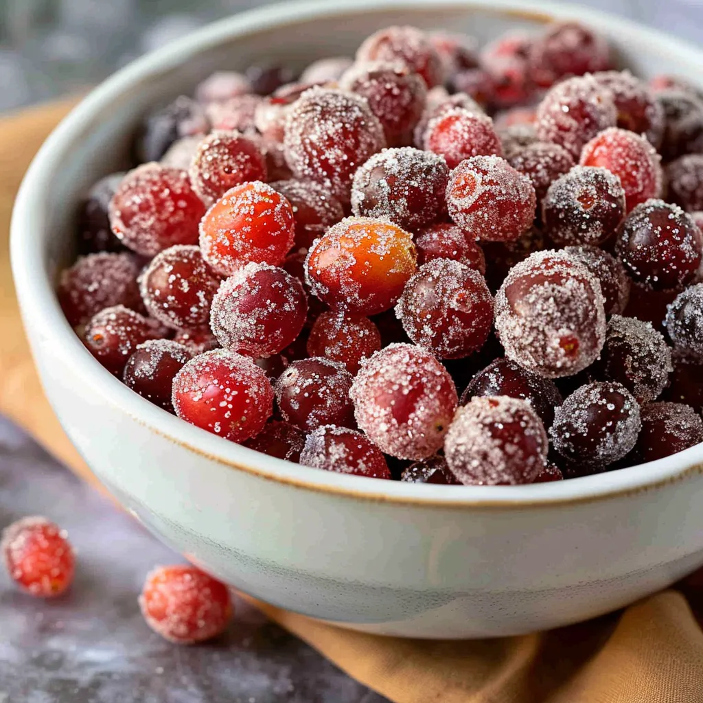 3 Ingredient Sugared Cranberries