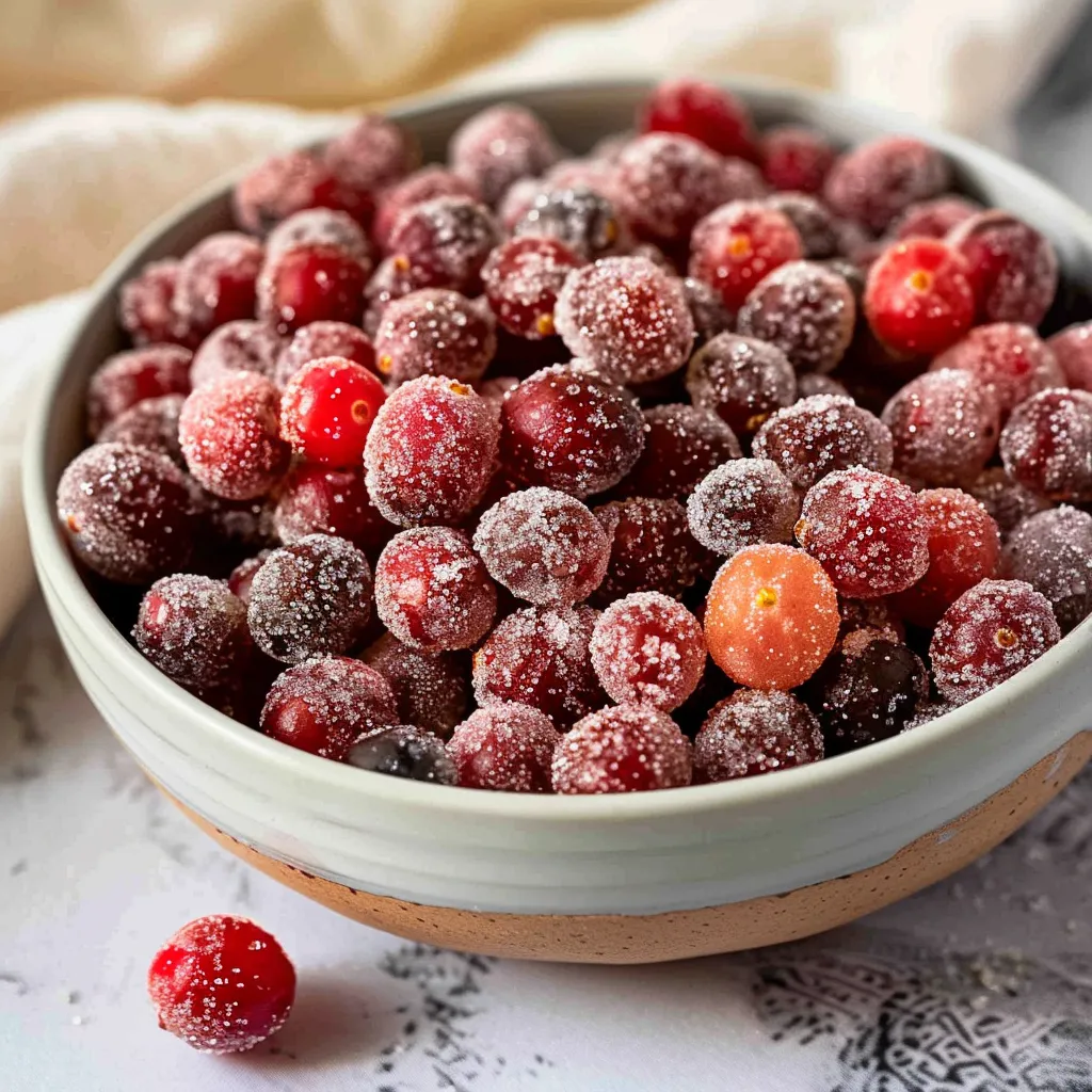 3 Ingredient Sugared Cranberries