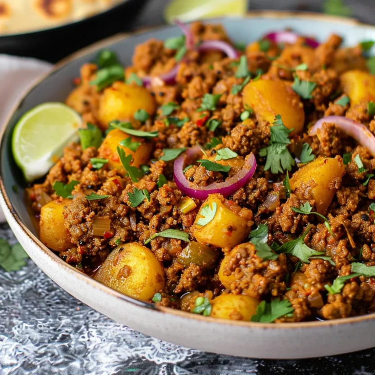 Aloo Keema (Ground Beef And Potato Curry)
