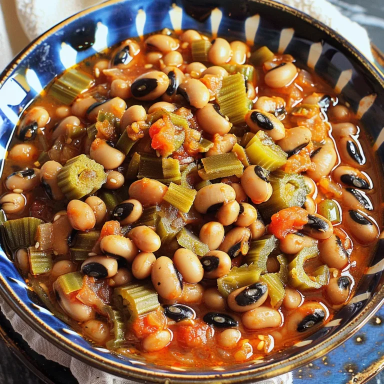 Black Eyed Peas and Okra