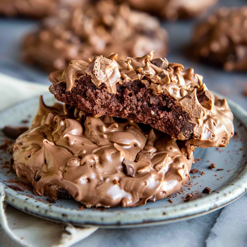 Chocolate Meringue Cookies