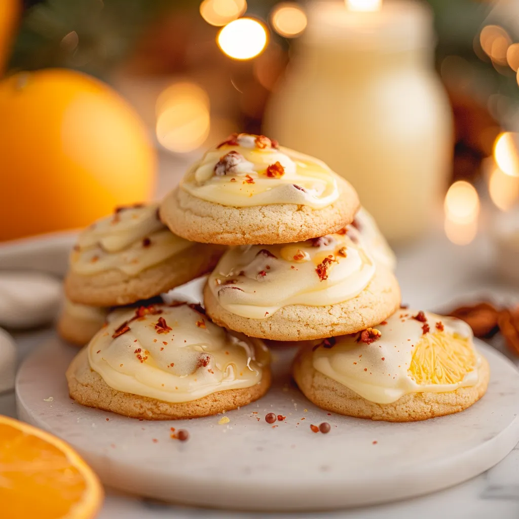 Christmas Cookies with Orange Juice