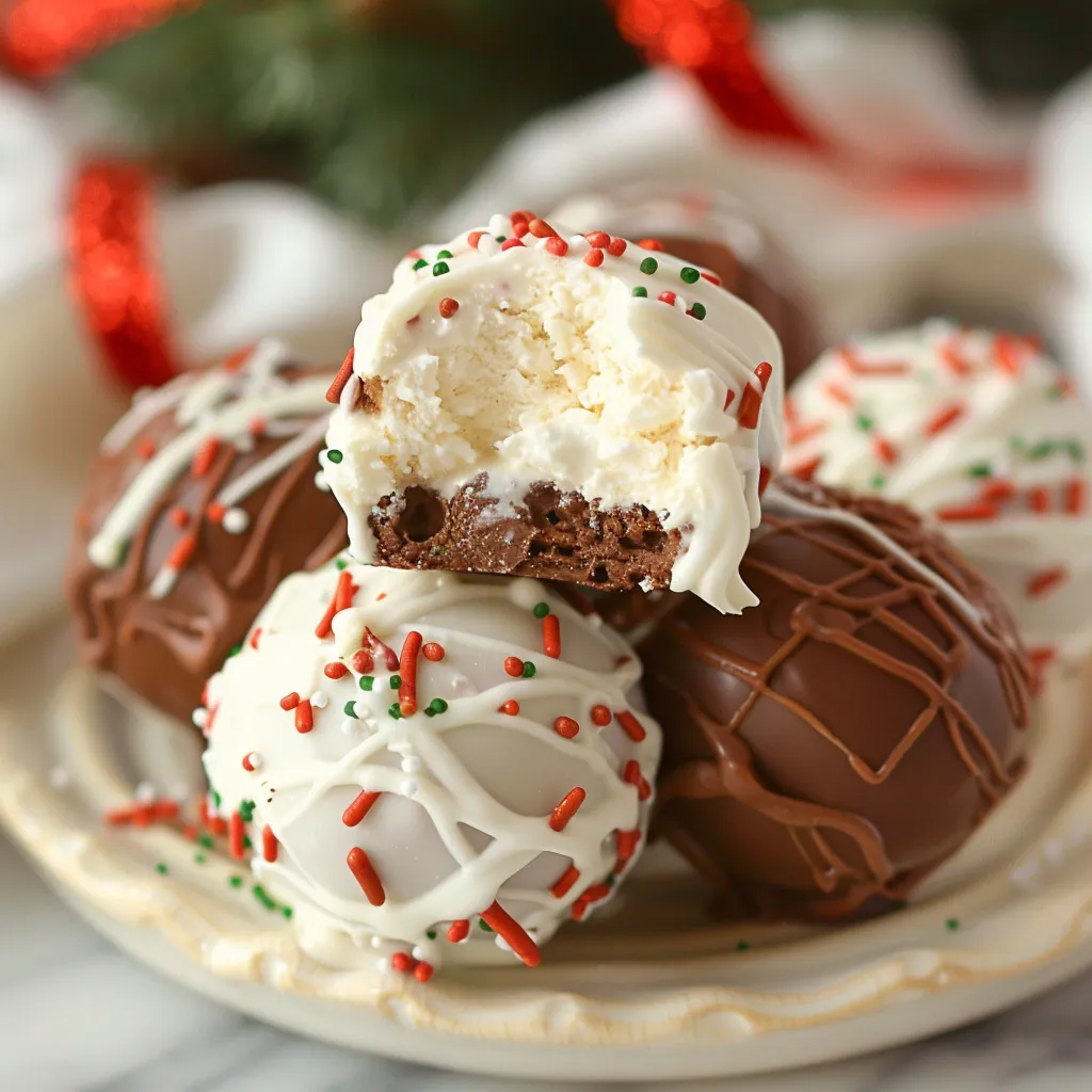 Christmas Cool Whip Truffles