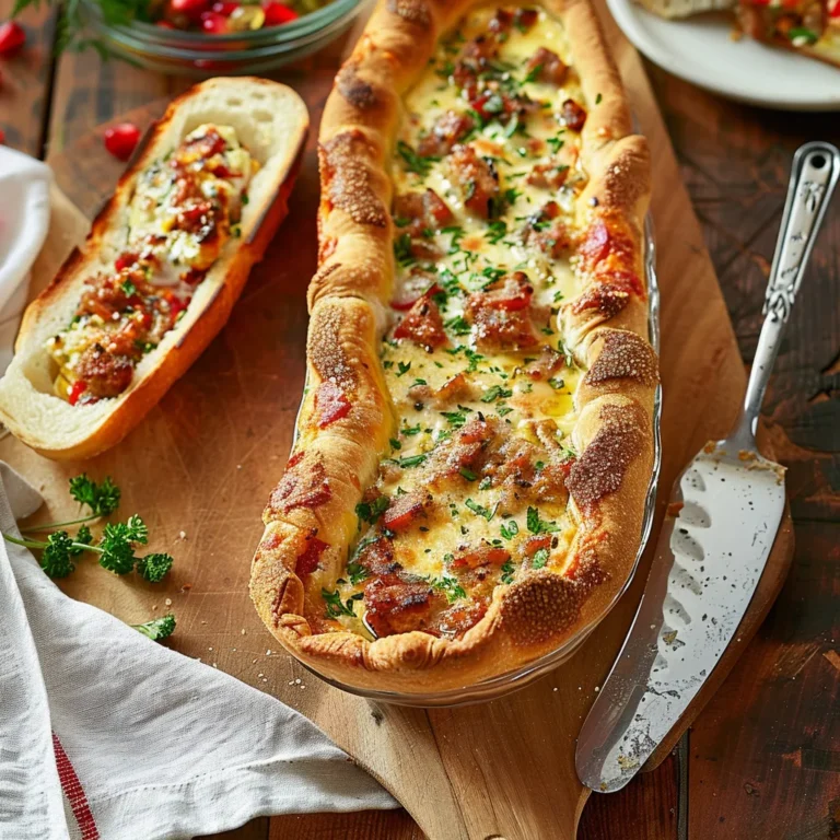 Christmas Morning Quiche Baguette