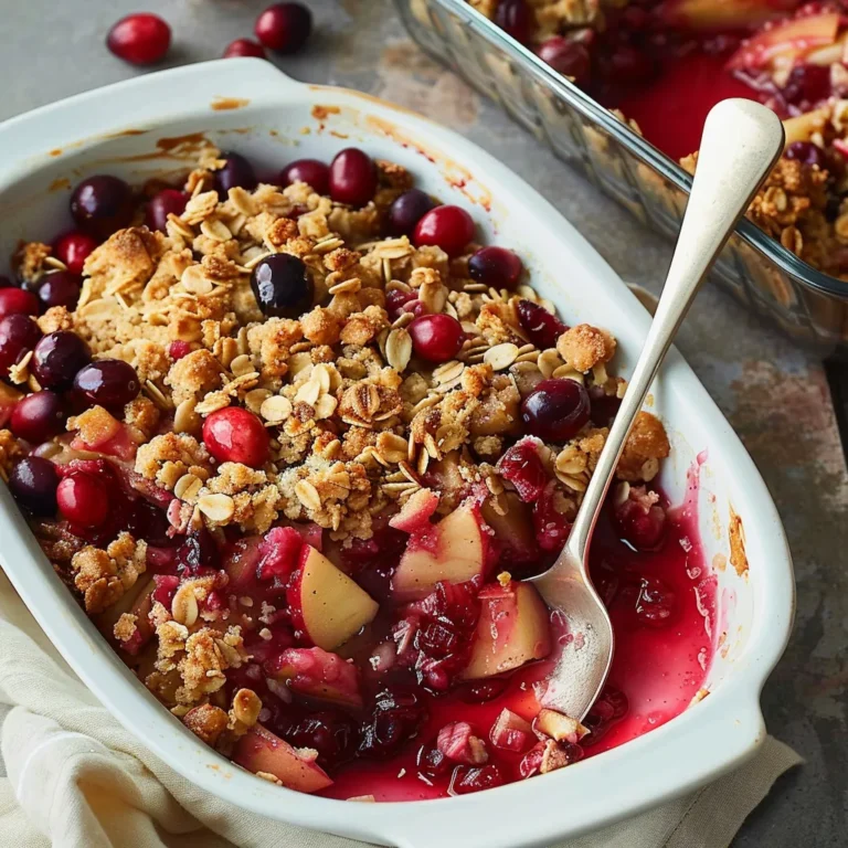 cranberry apple crisp