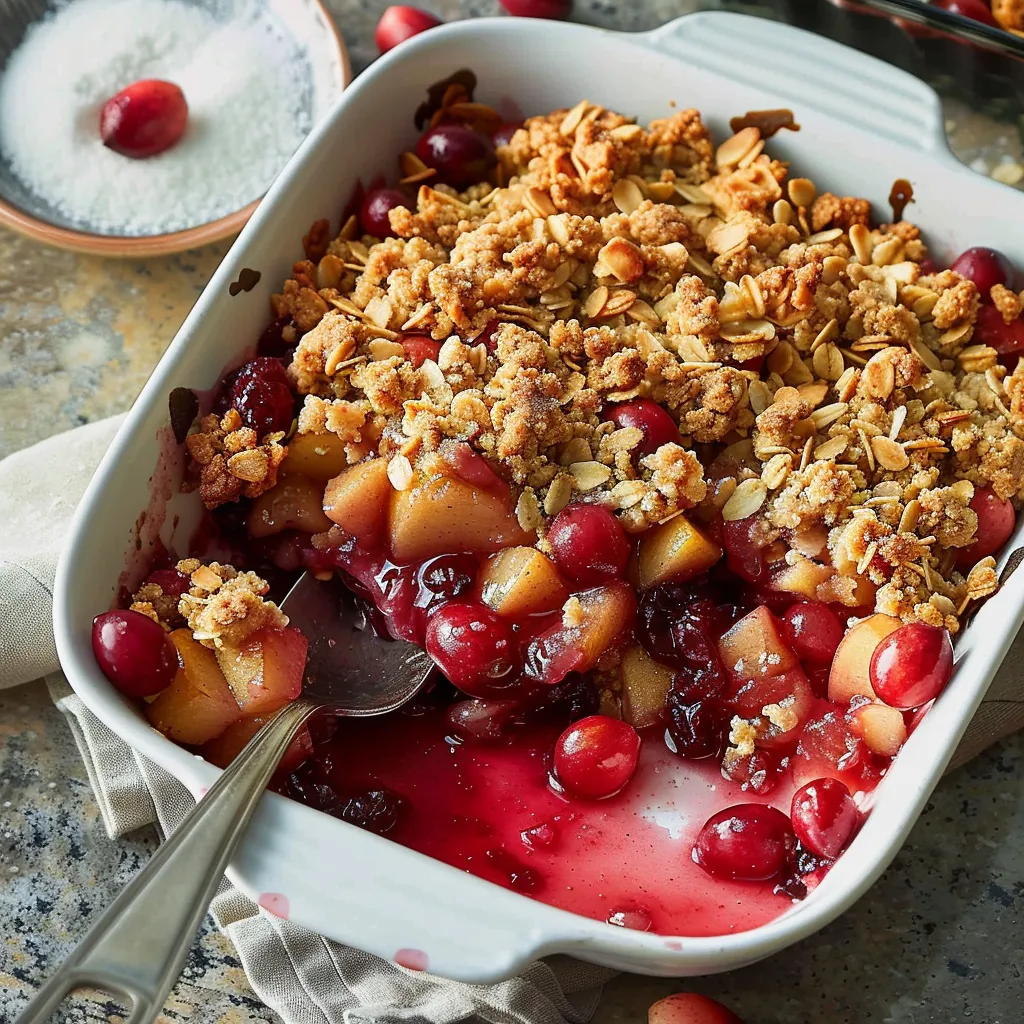 cranberry apple crisp