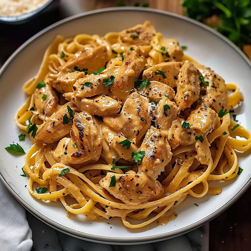 Creamy Cowboy Butter Chicken Linguine