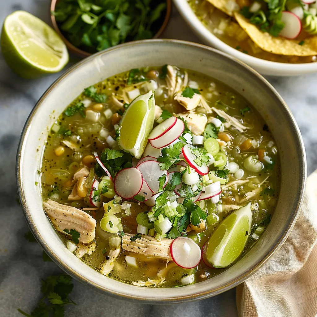 Crockpot Mexican Chicken Pozole Verde