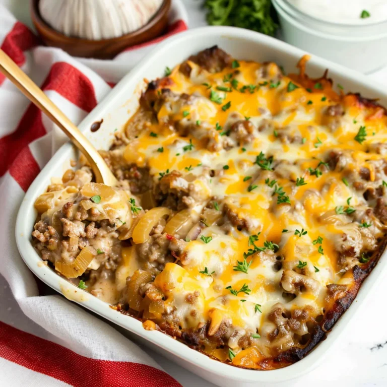 French Onion Ground Beef Casserole