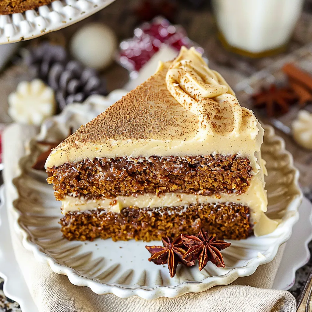Gingerbread Cake Cinnamon Molasses Frosting