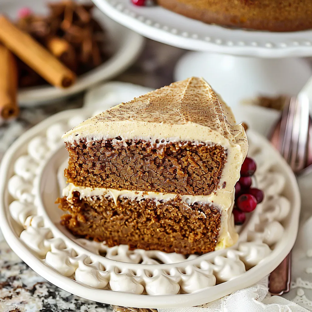 Gingerbread Cake Cinnamon Molasses Frosting