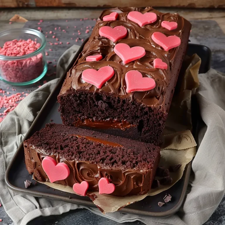 Hidden Heart Chocolate Loaf Cake