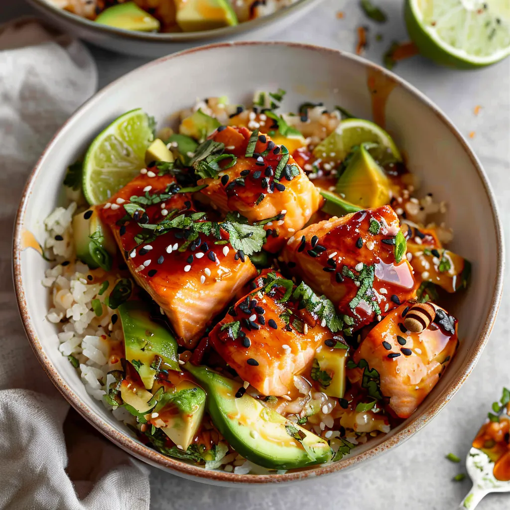 Honey Glazed Salmon Bowl