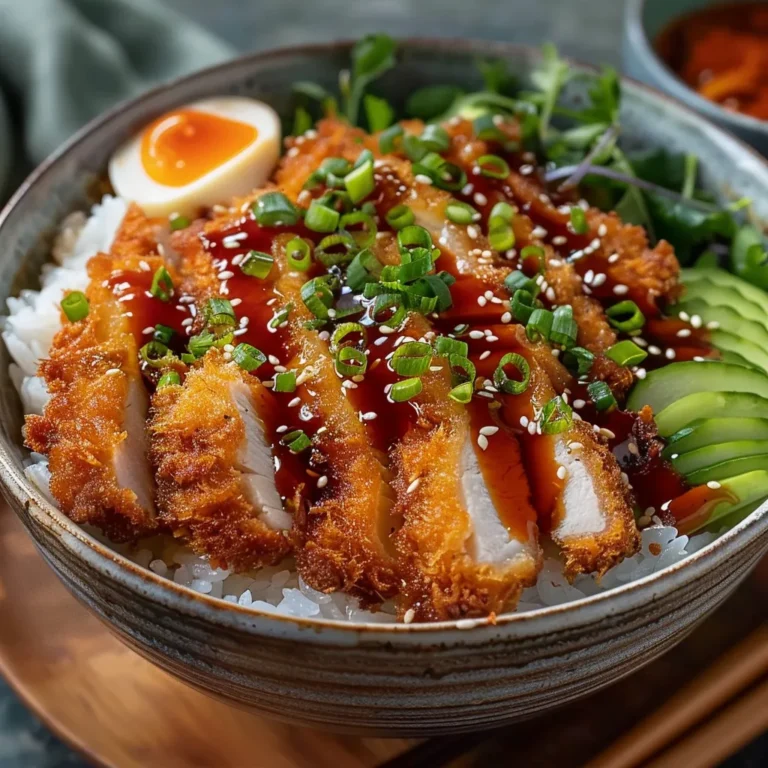 Japanese Katsu Bowls with Tonkatsu Sauce
