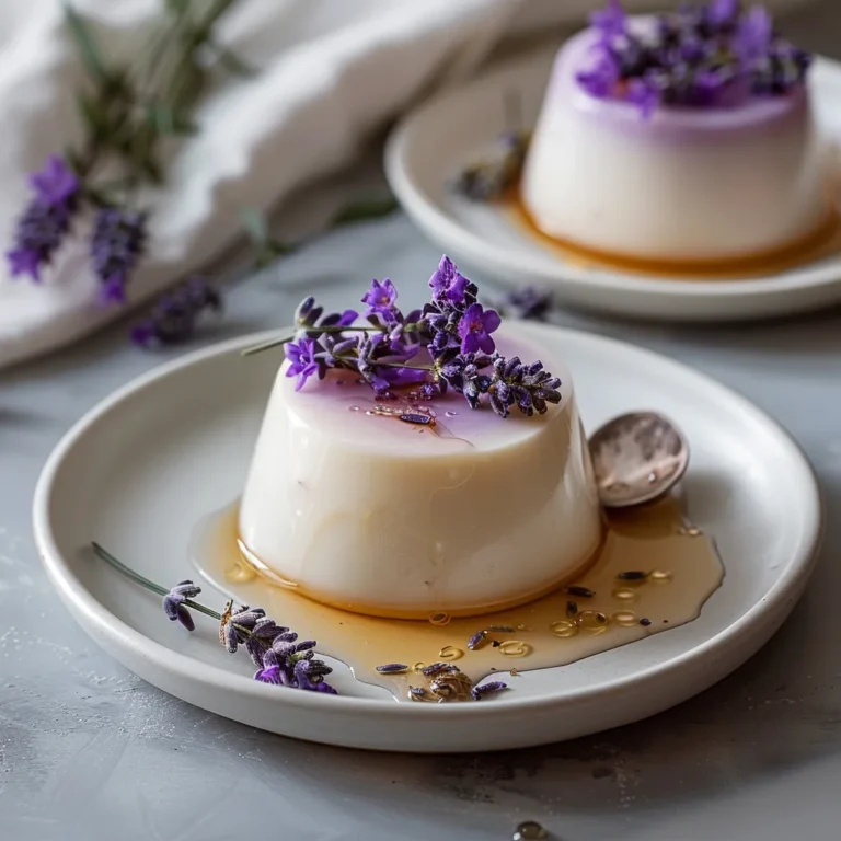 Lavender Honey Panna Cotta