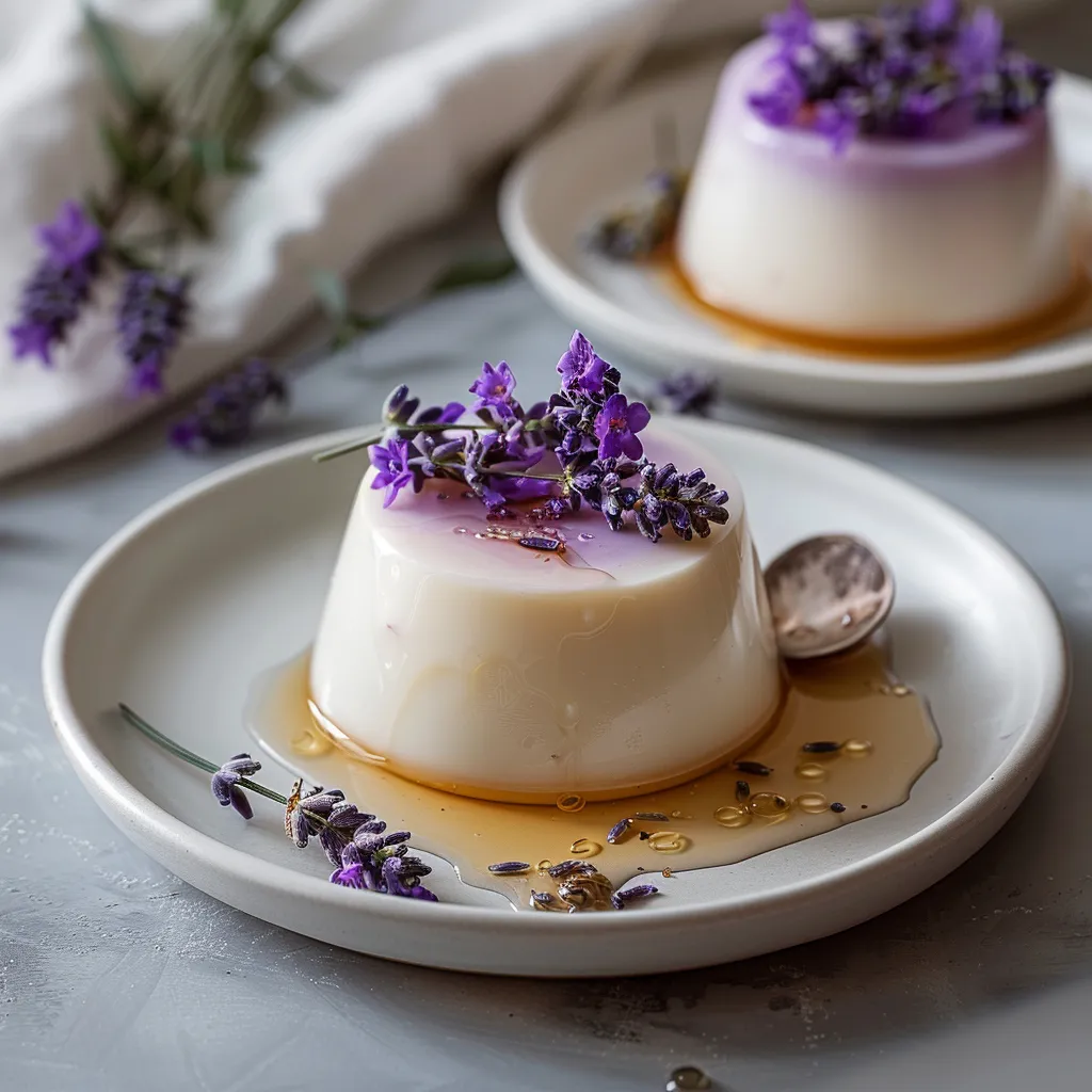 Lavender Honey Panna Cotta