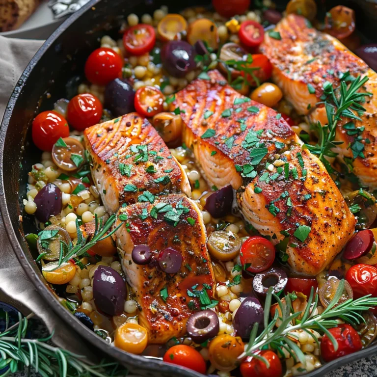 mediterranean salmon one pan recipe