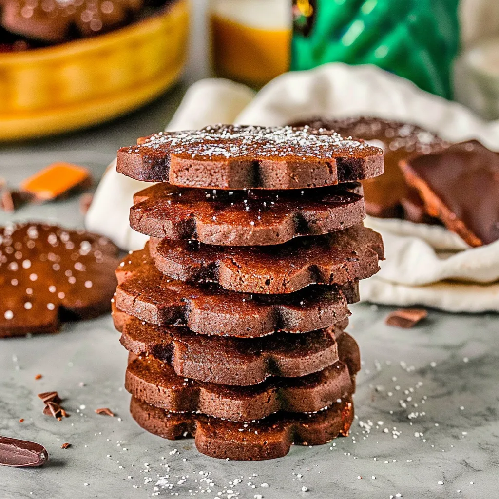 Mexican Chocolate Shortbread Cookies