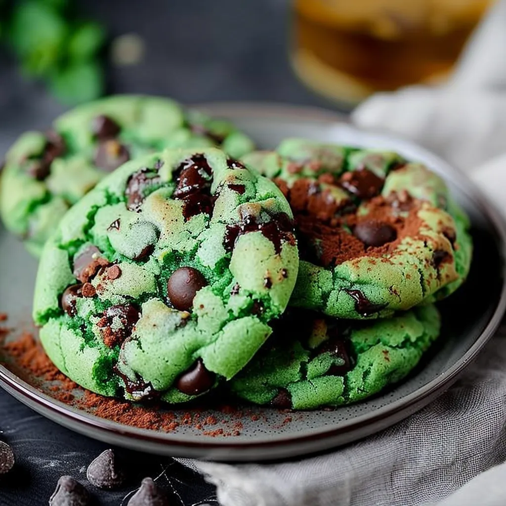 Mint Chocolate Chip Cookies