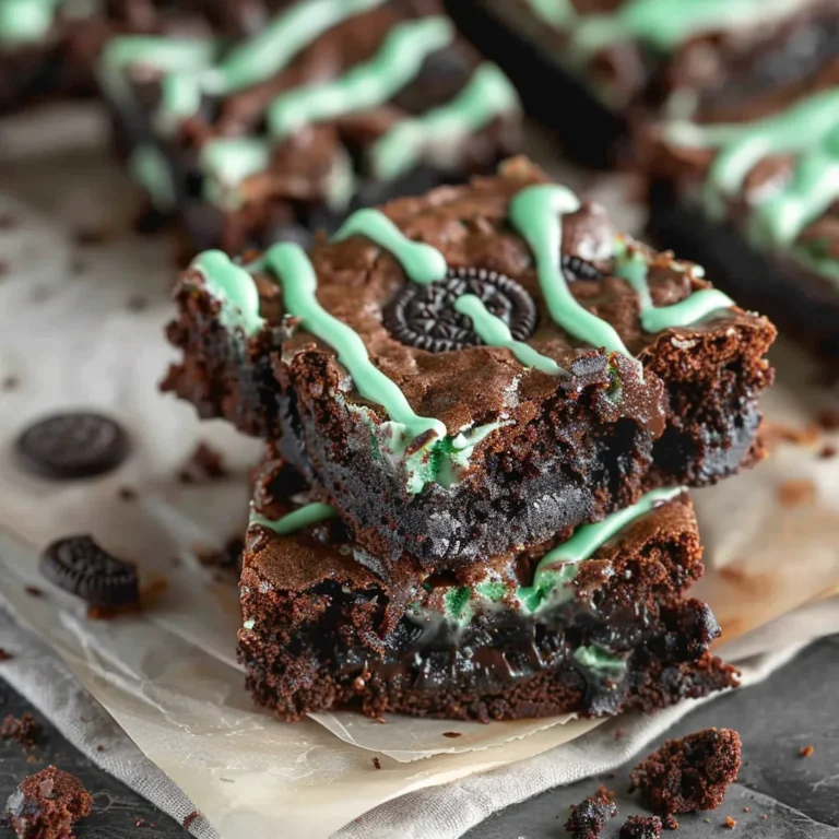 Mint Oreo Brownies