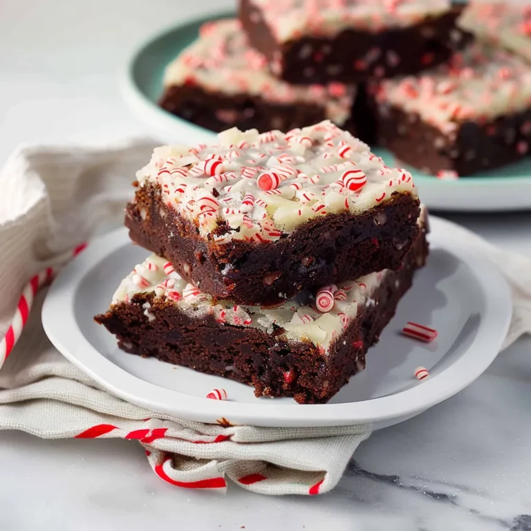peppermint bark brownies