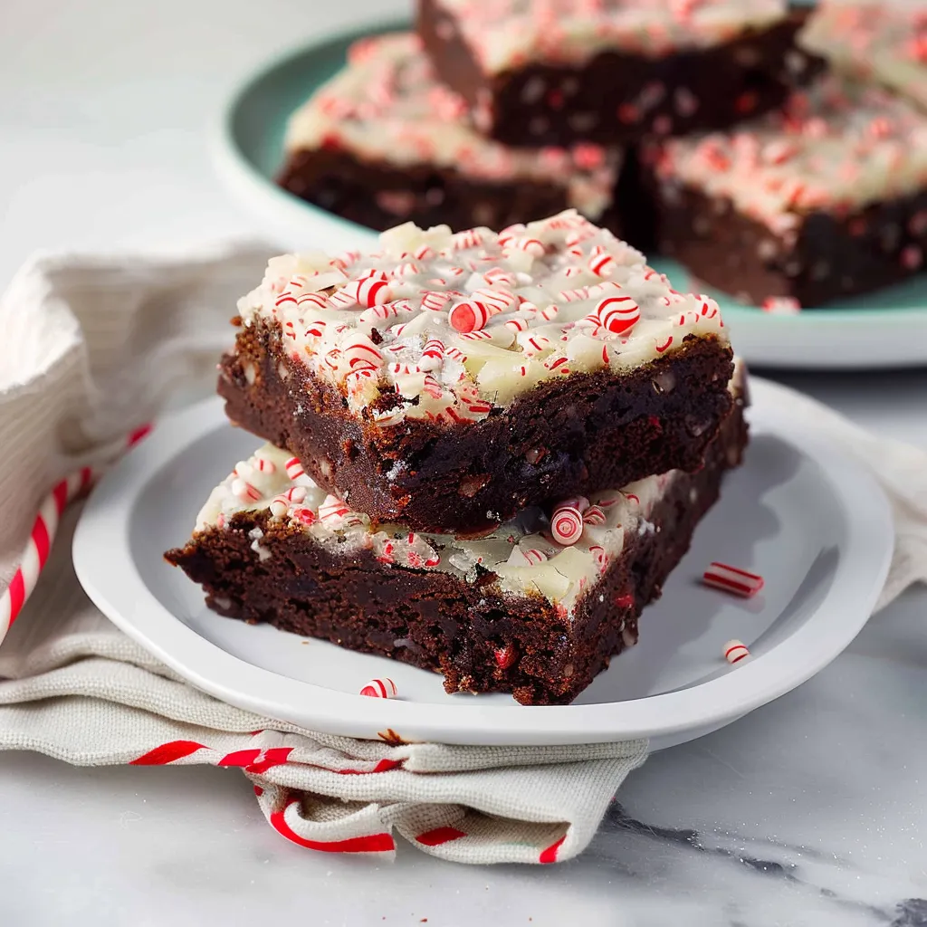 peppermint bark brownies