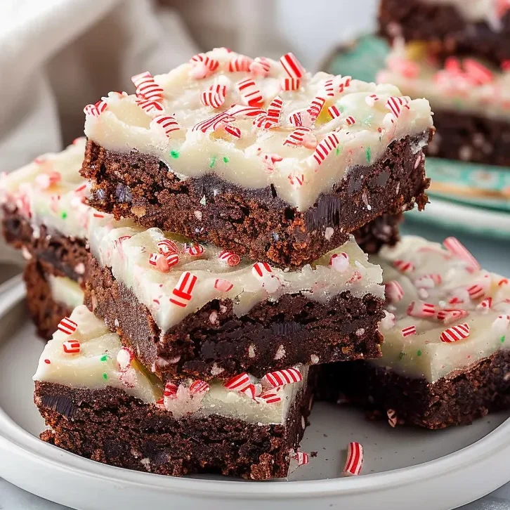 peppermint bark brownies
