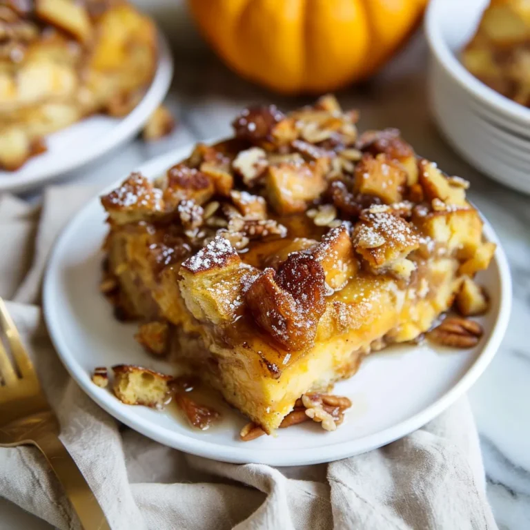 Pumpkin Spice French Toast Casserole