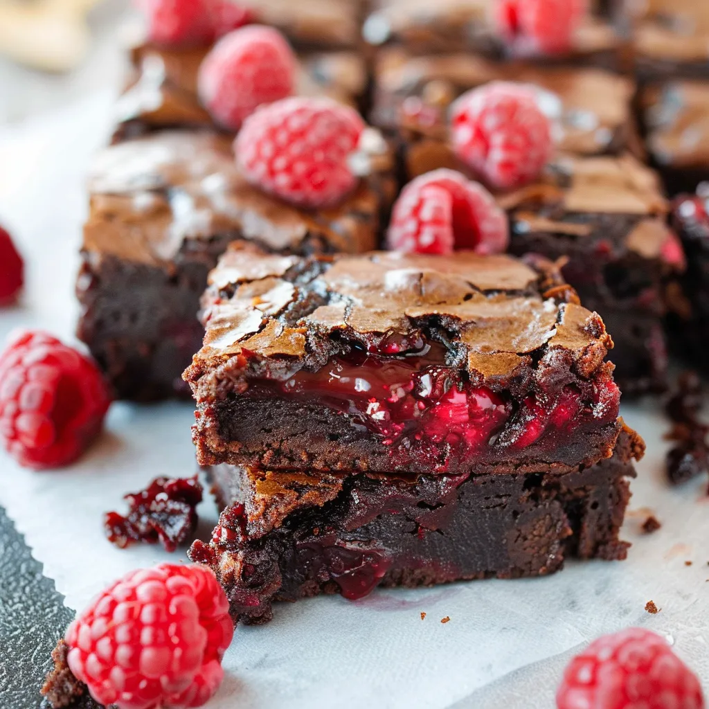 Raspberry Brownies