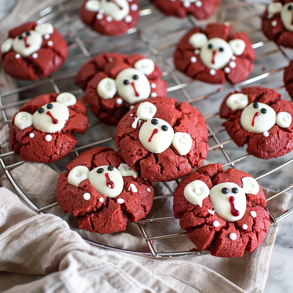 Red Velvet Bear Cookies