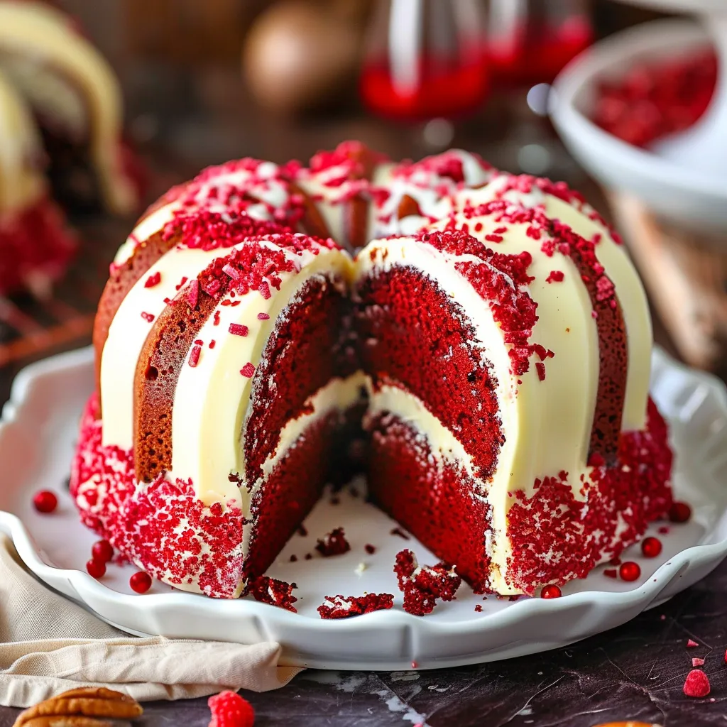 Red Velvet Cream Cheese Bundt Cake
