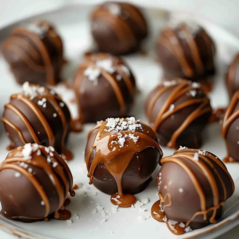 salted caramel fudge truffles