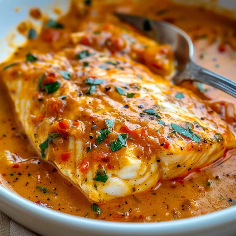 Tilapia in Roasted Pepper Sauce