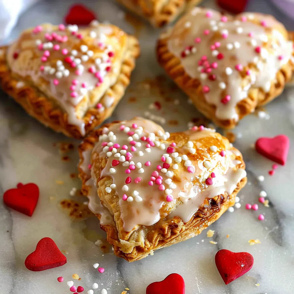 Valentine’s Day Mini heart Apple Pies