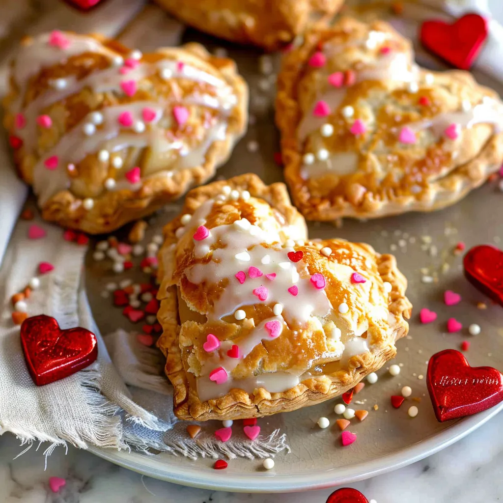Valentine’s Day Mini heart Apple Pies