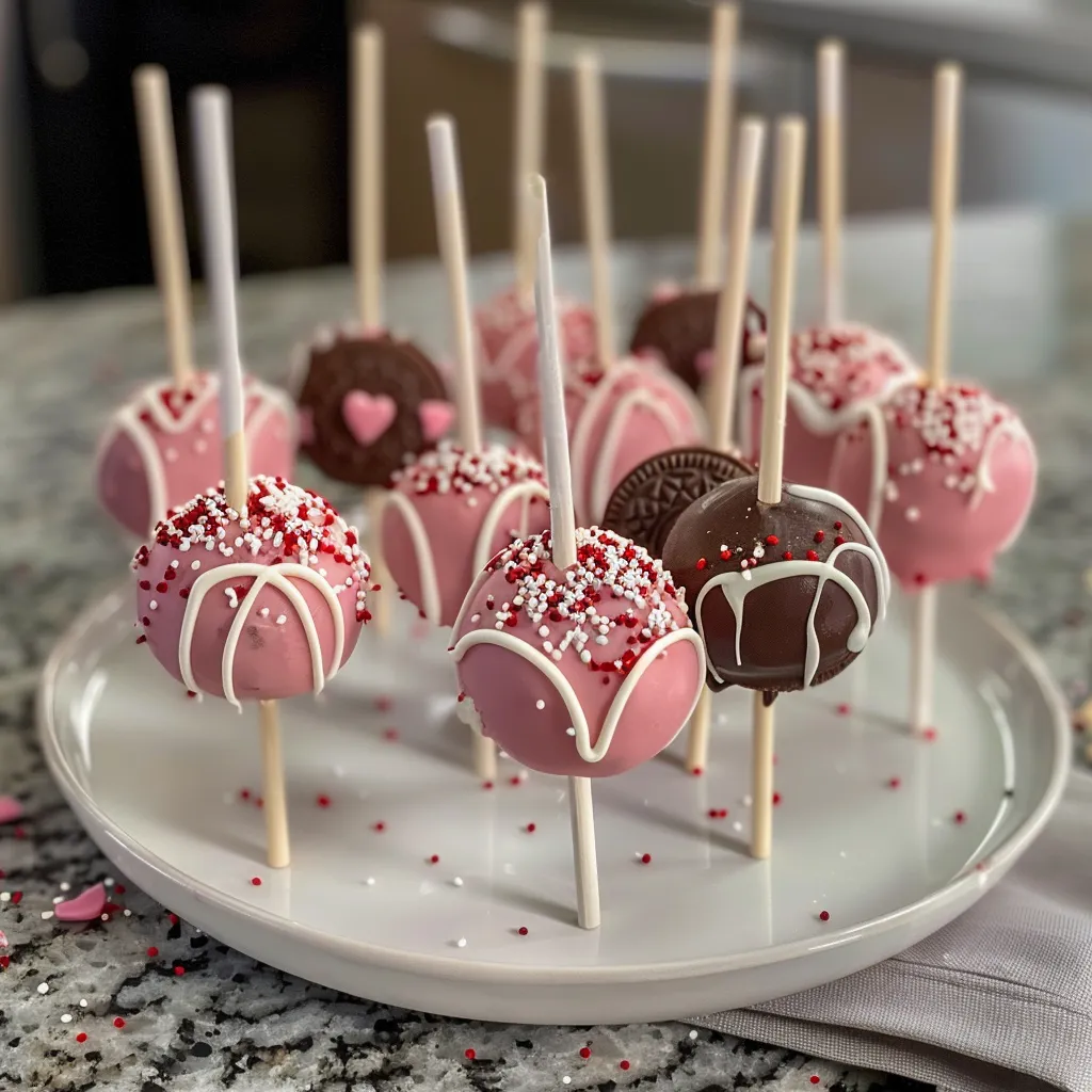 Valentine's Day Oreo Pops