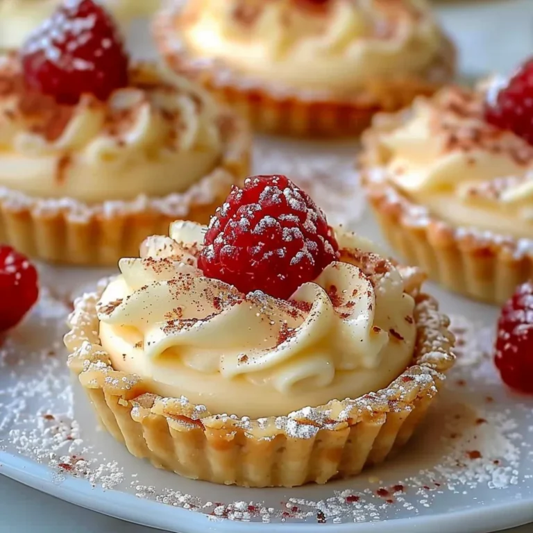 White Chocolate Mousse Tartlets