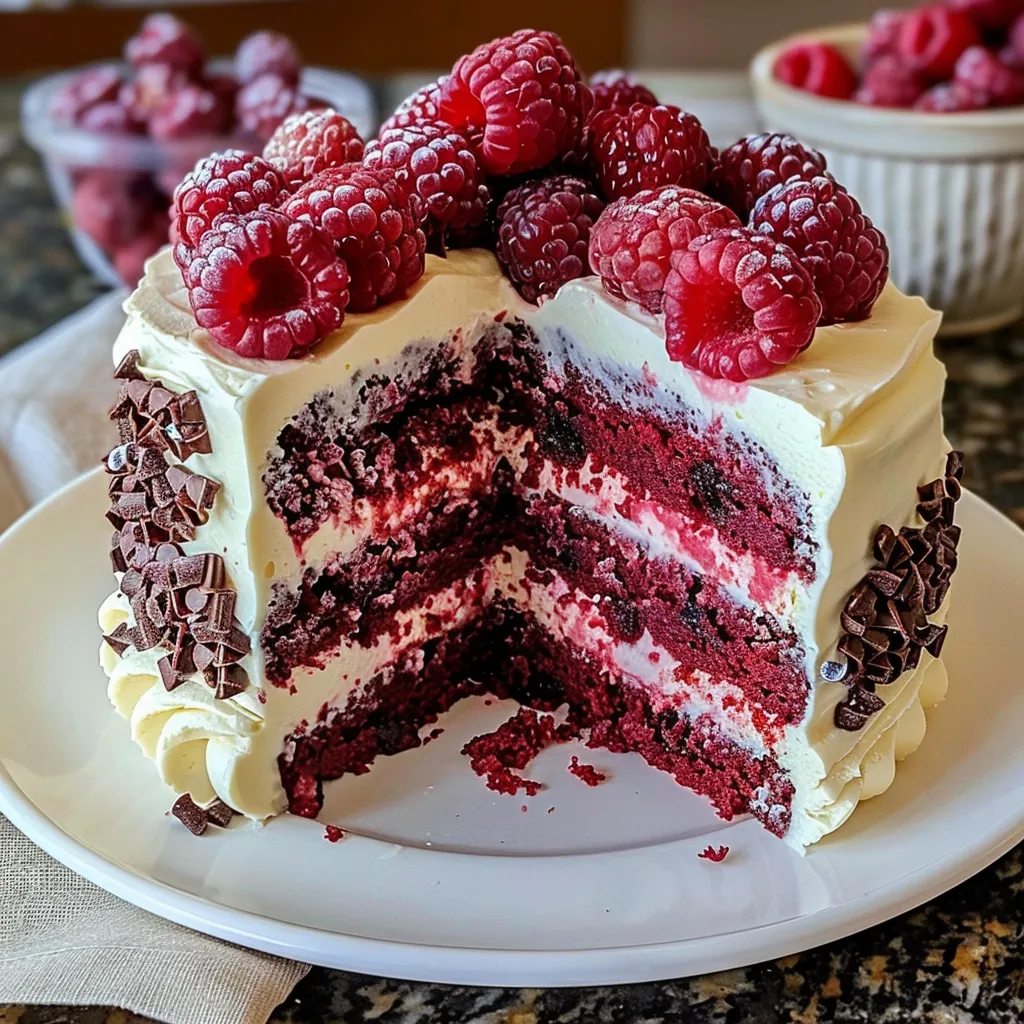 White Chocolate Raspberry Dream Cake