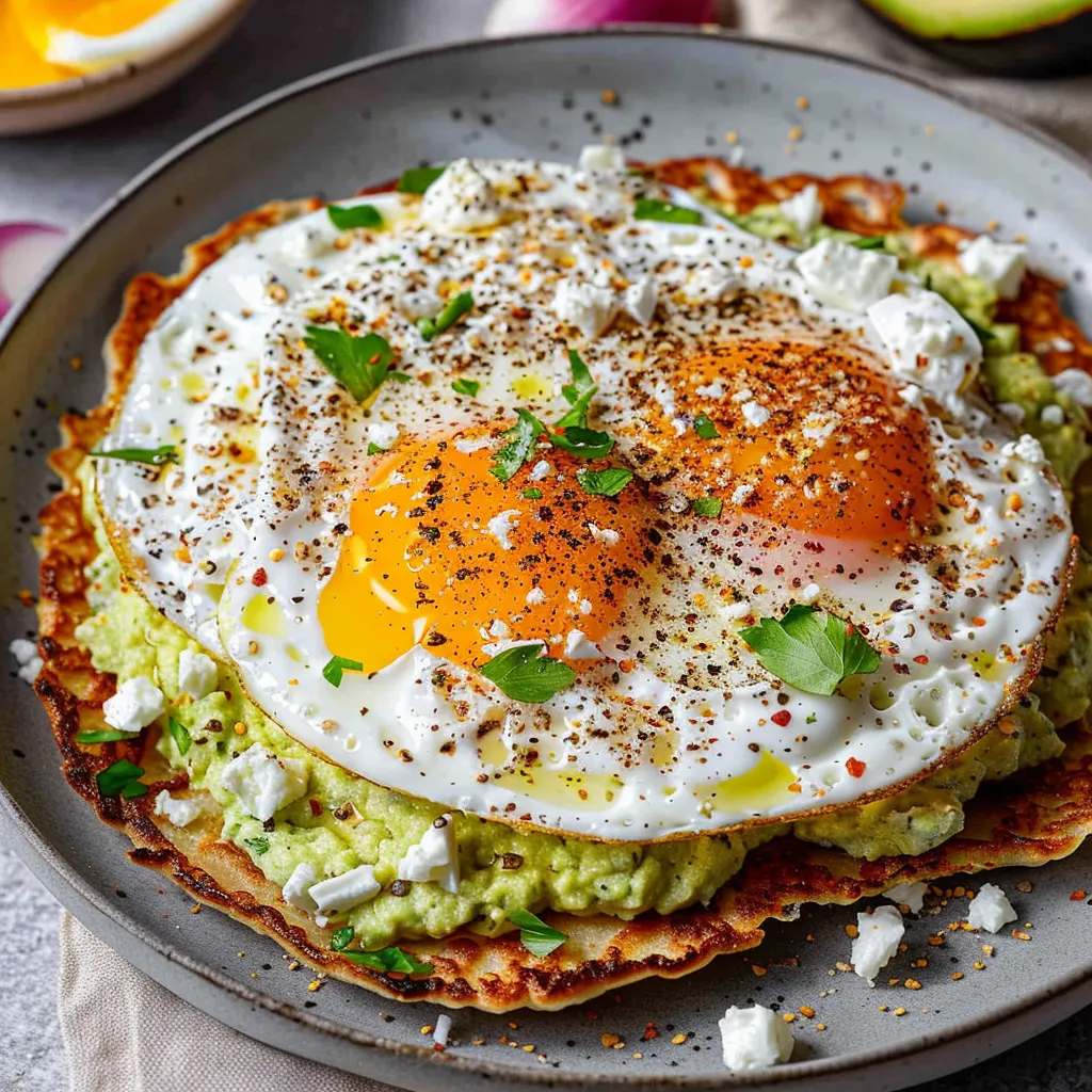 Crispy Feta Fried Eggs