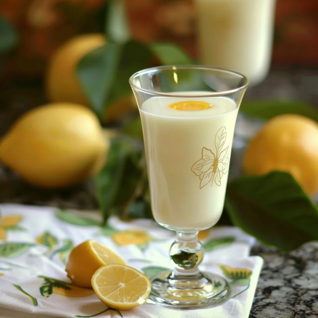 homemade Limoncello Cream Liqueur