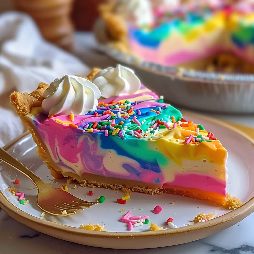 Magical and Easy Rainbow Pie
